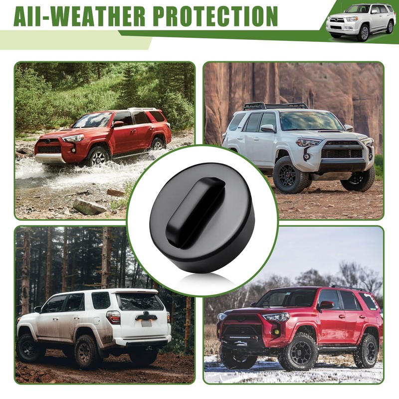 Qyebbk Magnetic Trunk Keyhole Covers for 2010-2019 Toyota 4Runner Tailgate