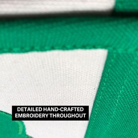 Beyond Happy Ireland Shamrock Heavy Duty Apron - Front Pocket & Detailed Embroidery (100% Cotton)