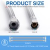 Lainballow 4 Pcs 24 Inch Faucet Hose, 3/8" Comp x