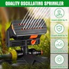 Reallnaive 2 Pcs Adjustable Oscillating Sprinkler 4 Way ABS Lawn