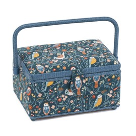 Hobby Gift Medium Sewing Craft Hobby Storage Box, Rectangle, Aviary