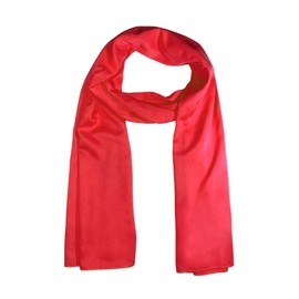 WESTEND CHOICE Ladies Scarves Large Plain Rayon Scarf Shawl Women Head Scarf Stole Neck Wrap women's scarves & wraps 180x70 cm (Red)