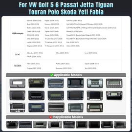 Naifay Android Car Radio for VW Golf 5 6 Passat Jetta Caddy EOS T5 Tiguan Touran CC Polo, 10.1 inch IPS Touch Screen for VW Passat Car Stereo with Wireless Carplay Android Auto Bluetooth GPS WiFi