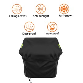 Timisea Barbecue Cover, Weatherproof 420D Oxford Fabric, Waterproof, Dustproof and Windproof Grill Cover for Outdoor Use, for Weber, Char Broil, Nexgrill, 117 x 66 x 117 cm