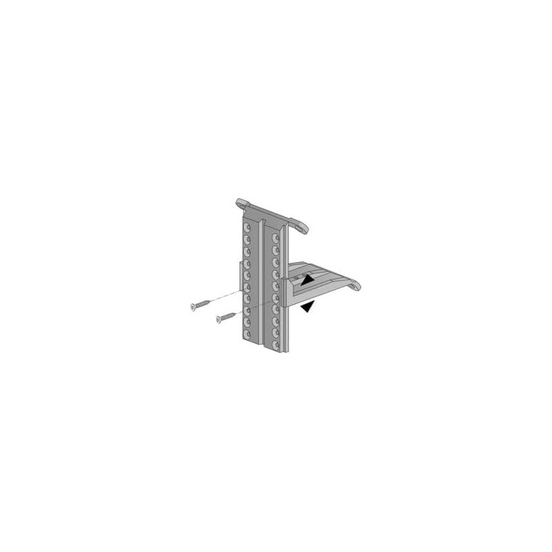 Hettich 9219926 Roof Sloping Adaptor 50 kg / Pair Plastic