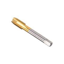 CoCud Spa Iral Point Tap Meter M12 x 1.25 Thread Titanium Coated High Speed Steel 6542 Screw Milling Thread Tap for Tap Drilling Machine 1 Pack
