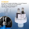 Air Pressure Switch 165-200 PSI Tank Mount Thread 1/4" NPT