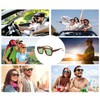 YAMEIZE Retro 70s Rectangle Sunglasses for Women Men Classic Square