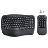 MEETION Wave Ergonomic Split Keyboard with Separate Numeric Keypad