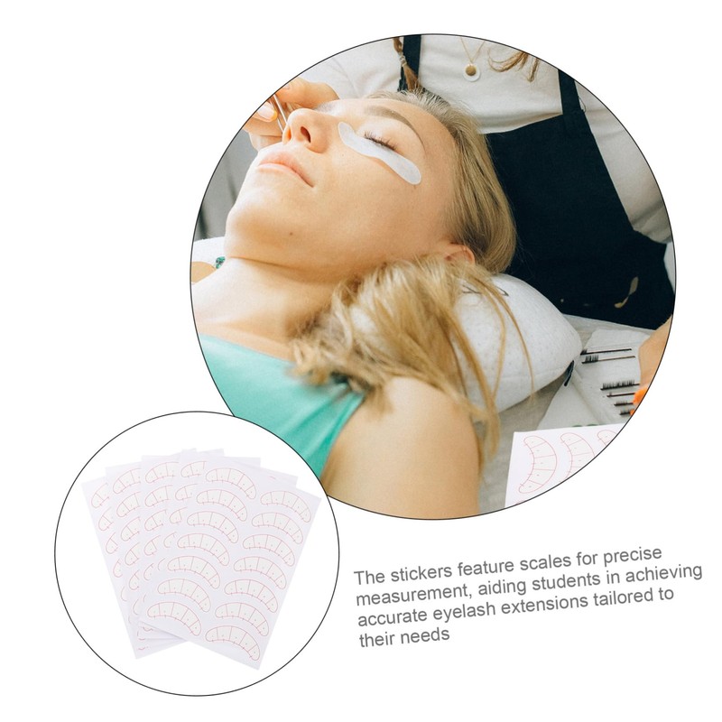 Ipetboom Eyelash Isolation Pads 70 Sheets Dual Scale Lash Mapping