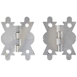 Merriway BH06197 (4 Pcs) Butterfly Hinge Chrome Plated 50mm - Pack of 4 Pieces