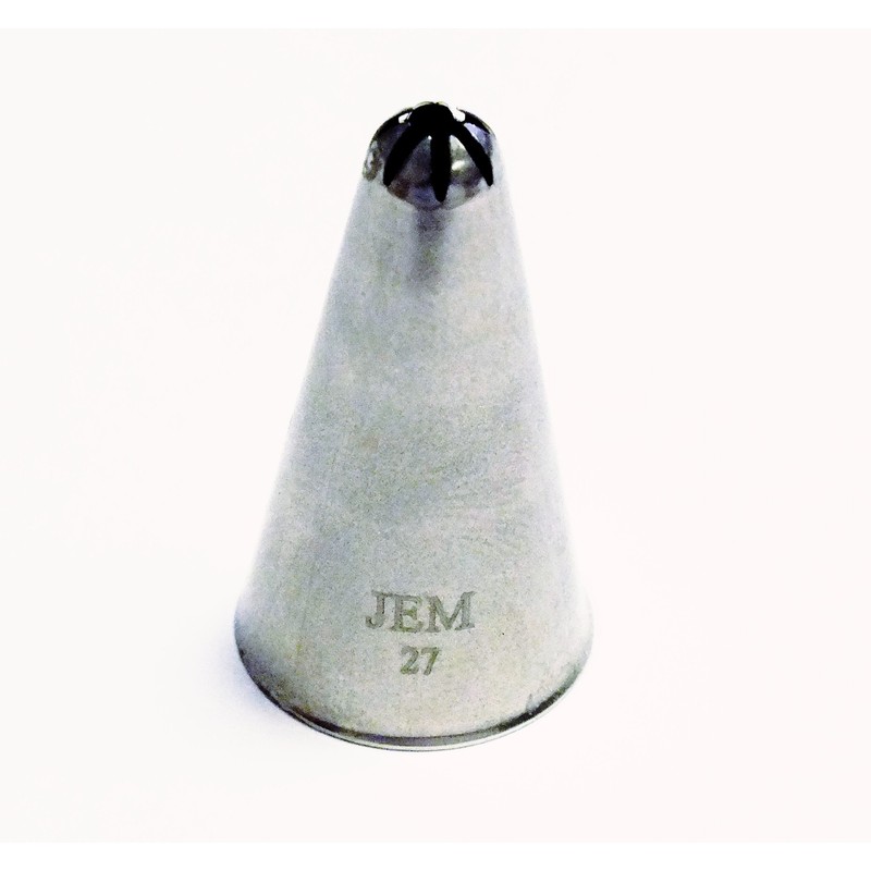 JEM Closed Star Piping Nozzle, Decorating Tip, no. 27