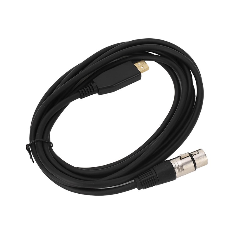 USB Microphone Cable USB to XLR Female Mic Link Converter