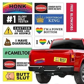 Rio Salto Funny Prank Magnet Bumper Sticker 12-Pack- Magnetic Bumper Decal Bumper Magnets