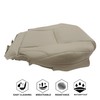 NLQR Front Driver Side Bottom Replacement Seat Cover Tan Microfiber