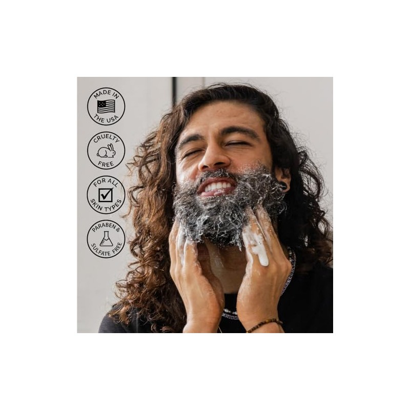 ZEUS Beard Shampoo and Conditioner Set for Men, Vanilla Rum