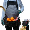 Cover Geny Gardening Apron Waterproof Cross Back Apron, 600D Heavy