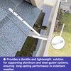 5" Aluminum Roof Gutter Hangers 5" Gutter Clips with Straps