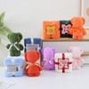 Creative Wedding Gift Set: Coral Velvet Bear & Square Towel Souvenir Violet + Bear Towel 10ea