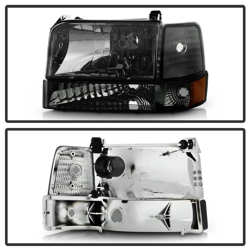ACANII - For Smoke 1992-1996 Bronco F150 F250 F350 Headlights