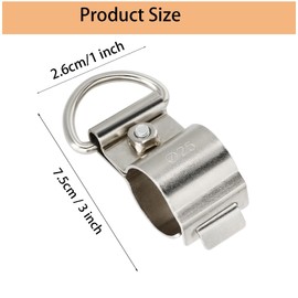 Yweller 2 Pack Universal Trimmer Shoulder Strap Clamp 2.6cm, Heavy Duty Strap Clamp for Grass Trimmers & Brush Cutters, Fits Most 26mm Shafts (Flymo, Stihl, Bosch, Husqvarna)