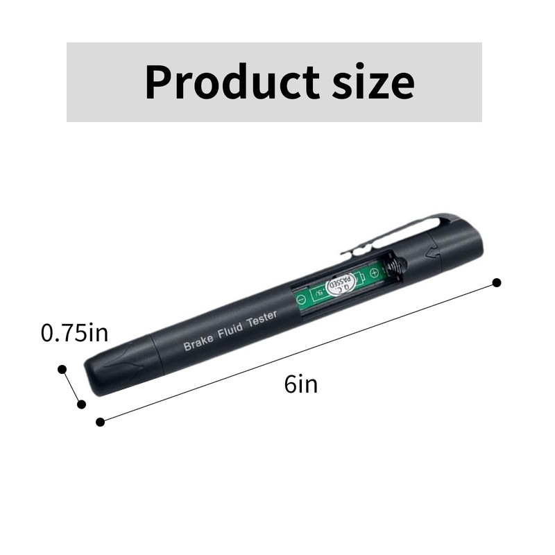 Brake Fluid Tester Pen with 5 LED Indicators，Car Brake Diagnostic