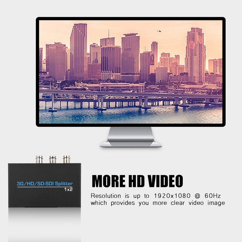 1 in 2 out Video Splitter SD SDI Splitter HD