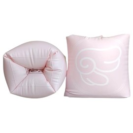 Arm Floaties for Kids Pool – Safe Inflatable Swim Aid with Dual Air Chambers & Double Valve | Durable PVC for Swimming | Toddlers & Adults | Cotton Candy Armtube (Pink Sand)