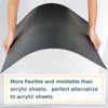 Frienda 1 Pack 36" X 96" X 0.04" ABS Black