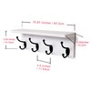 SANY DAYO HOME Wall Mounted Pine Wood Coat Rack with