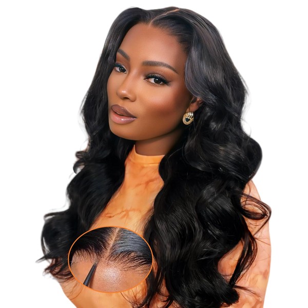 Oxeyegirl 22 Inch 9x6 Body Wave 200% Density Real Hair