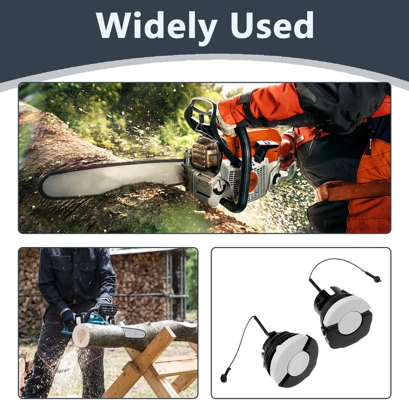 Fuel Cap and Oil Cap for Stihl Chainsaw Set Fuel