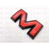 Auto Front & Rear GMC Red Black OVERLAY Emblem Badge