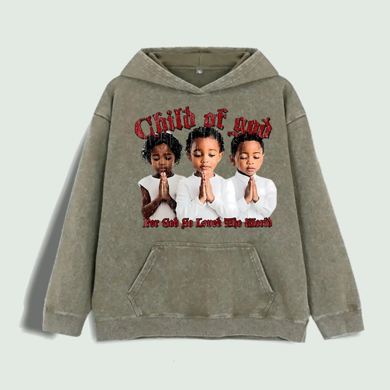 Child of God Graphic Hoodie 100% Cotton US Warehouse 6