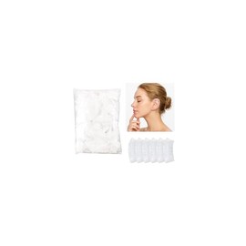 DJCIW Paquete de 100 protectores de oídos desechables transparentes para la ducha, tinte para el cabello y el baño, protectores de oídos de plástico i