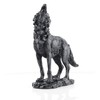 Wisifayardin Estatua y figura de lobo aullador negro para decoración