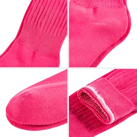 Winter Knee High Slouch Socks for Women Soft Extra Long Scrunch Sock Light Weight Slouch Boot Socks Girls Stacked Socks 80s 90s Socks Black&Grey&Red