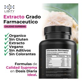 Melena De Leon Extracto 100% Puro - 180 Capsulas