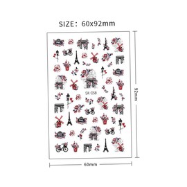 Minkissy Special Easter Nail Stickers 10pcs Nail Art Decals Creative Wraps for Kids DIY Manicure Paste Random Color