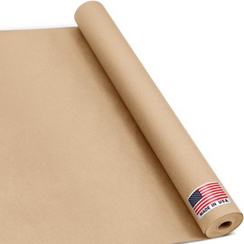 Paclord 24" x 1200" (100 ft) Natural Kraft Paper Roll – Non-Toxic, Odorless, 100% Recyclable Packing Paper, Brown Wrapping Paper for Shipping, Packaging, Crafting & Gift Wrapping