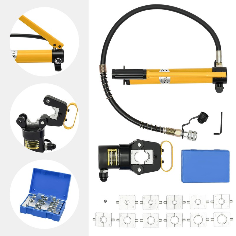 20 Ton Hydraulic Crimper Hydraulic Pressure Joint and CP-180 Pump