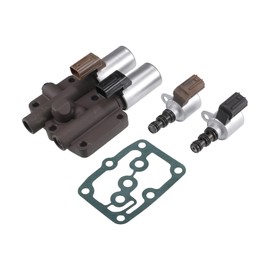 Motoforti Transmission Shift Solenoid, for Honda Accord 1998-2007, Metal, No.28250P6H024/28400P6H013, Silver Tone