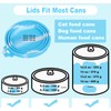 Comtim 5 PCS Pet Food Can Lids & Spoons Set