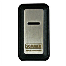 Sommer Cable Transmitter, S10305 Form 4 Command Slider, Stainless Steel, 55 x 30 x 14 mm, 868.8 MHz, VHF (FM), 140 m Range, 4 Commands