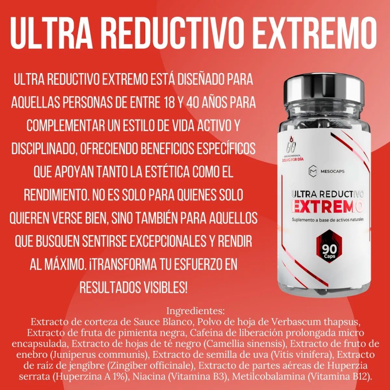Kit Inositol + Suplemento Ultra Reductivo Extremo 90 Cáps