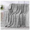 LunaHush Electric Blanket Heated Full Size-72" x 84" Heated Blanket with 8 Heat Levels & 10 Hours Auto Off, Fast Heating Sherpa Blankets with ETL & FCC Certification, Washable, Grey Plaid