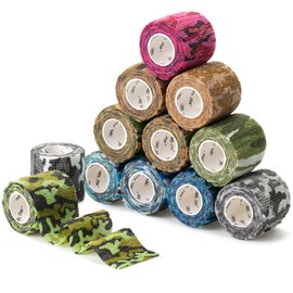 Mr. Pen- Self Adhesive Bandage Wrap, 12 Pack, Camo Style, 2“ x 5 Yards, Adhesive Bandages, Cohesive Bandage, Medical Wrap, Elastic Bandage Wrap, Bandage Tape, Self Sticking Bandage Wrap