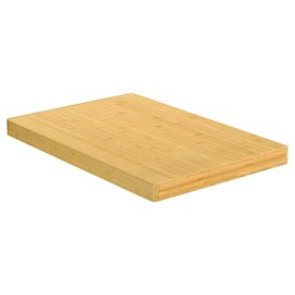 vidaXL 23.6"x39.4"x1.6" Bamboo Table Top - Durable, Easy-to-Clean, Versatile Replacement Furniture Board for Various Tables - Natural Material, Rounded Edges