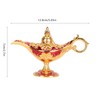 Zinc Alloy Retro Arabian Lamp Tabletop Exquisite Engraved Legend Wishing