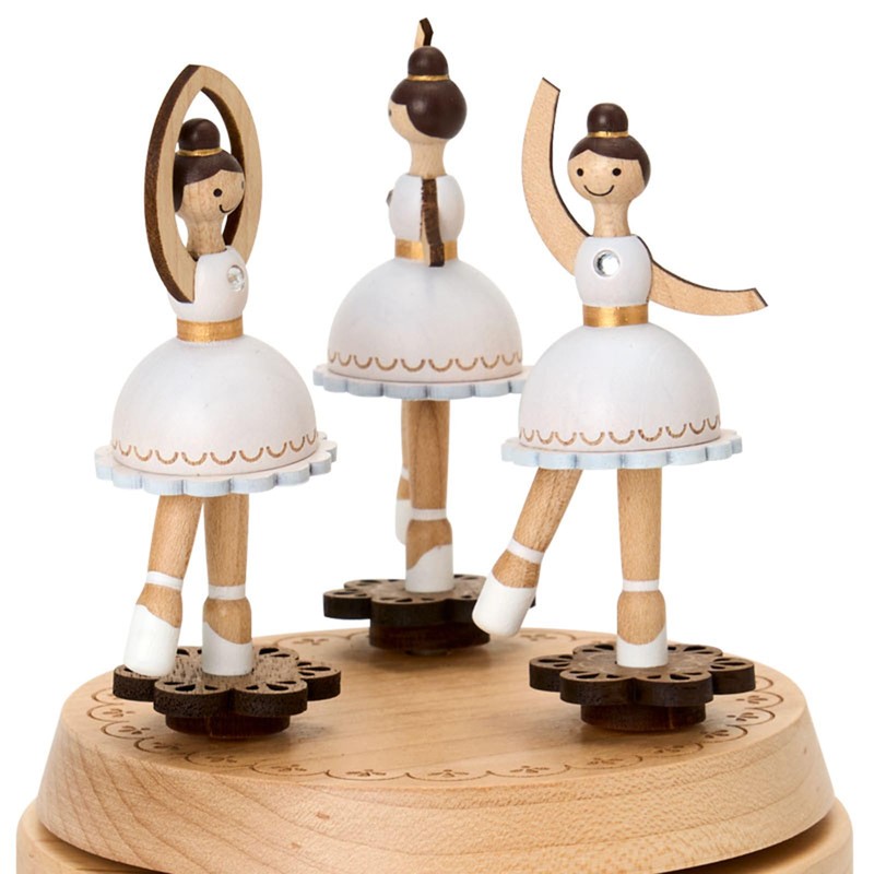 Sanrio 087238 Wooden Music Box, Ballerina, Interior, Present, Gift
